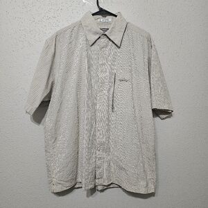 Orvis Short Sleeve Button-Up Shirt Mens Large Check Vented Fishing Outdoor